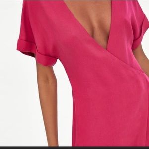 Zara pink romper dress